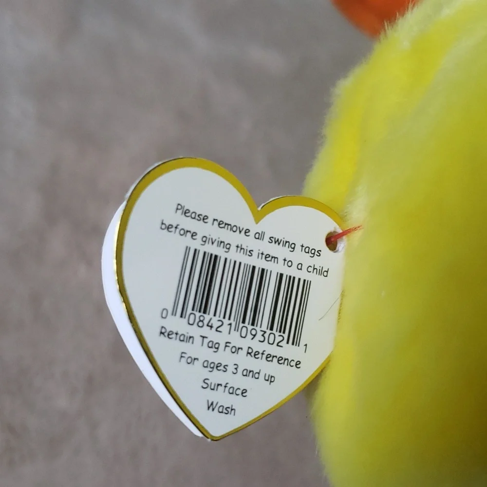 Quackers Buddy & Beanie Set 🦆Ty Plush Yellow Ducks🦆 Gift Toy Collectible, NWT - Picture 6 of 17